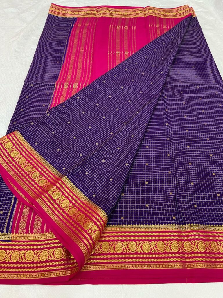 Mysore Crepe Silk Saree